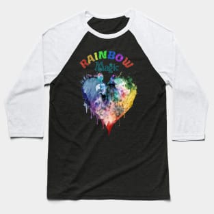 PRIDE Month Rainbow Magic Wizard Pride Heart Baseball T-Shirt